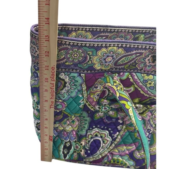 Vera Bradley Signature Laptop Tote Bag Multicolored Paisley Print - Picture 6 of 14